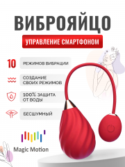Виброяйцо Magic Motion Sundae красное
