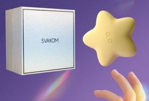 Виброяйцо с вакуумной стимуляцией клитора SVAKOM Peach Peach Star Siwokang