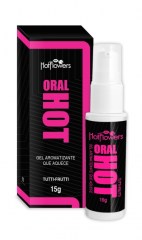 Вкусовой гель для оральных ласк HotFlowers ORAL HOT со вкусом тутти-фрутти, 15гр