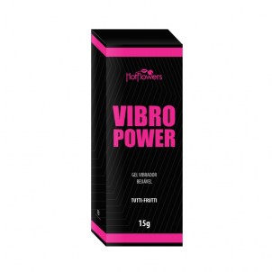 Жидкий вибратор HotFlowers VIBRO POWER со вкусом тутти-фрутти, 15гр